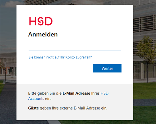 Screenshot: Anmeldebildschirm EZProxy
