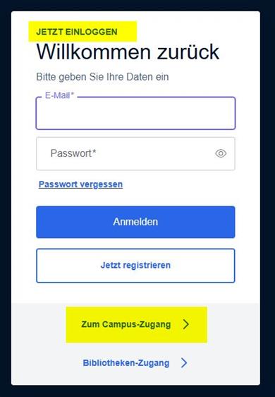 Screenshot Statista via Shibboleth-Login