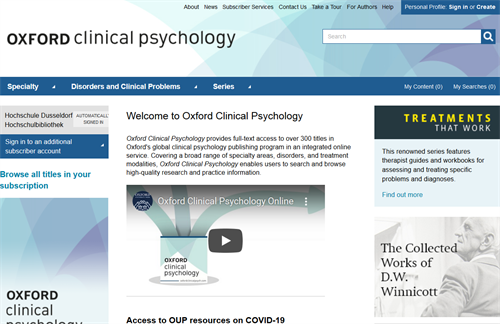Oxford Clinical Psychology 